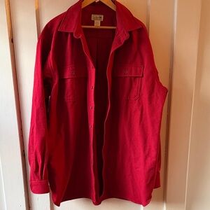 LL Bean Men’s Red XL Tall Flannel Shirt